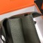 Hermes Halzan Togo Calfskin Leather Bag Dark Green