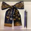 Louis Vuitton Vendome Bandeau Scarf 8x120cm M73868 Navy 2019