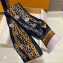 Louis Vuitton Vendome Bandeau Scarf 8x120cm M73868 Navy 2019