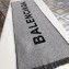 Balenciaga Logo Print Scarf 34x200cm Black 2019