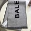 Balenciaga Logo Print Scarf 34x200cm Black 2019