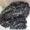 Louis Vuitton Chain Print Monogram Scarf 90x180cm Black 2019