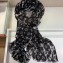 Louis Vuitton Chain Print Monogram Scarf 90x180cm Black 2019