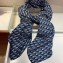 Dior Oblique Cashmere Scarf 140x140cm Blue 2019