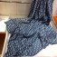 Dior Oblique Cashmere Scarf 140x140cm Blue 2019