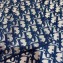 Dior Oblique Cashmere Scarf 140x140cm Blue 2019