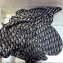 Dior Oblique Cashmere Scarf 140x140cm Black 2019