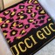 Gucci Leopard Print Scarf 572198 90x90cm Fuchsia 2019