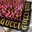 Gucci Leopard Print Scarf 572198 90x90cm Fuchsia 2019