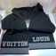 Louis Vuitton Louis Scarf 30x170cm M71234 Noir Blanc 2019