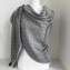 Gucci GG and Stripe Scarf 140x140cm Gray 2019