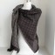 Gucci GG and Stripe Scarf 140x140cm Coffee 2019