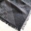 Gucci GG and Stripe Scarf 140x140cm Black 2019