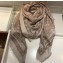 Louis Vuitton Studdy Denim Monogram Shawl Scarf 140x140cm M73699 Beige 2019