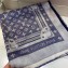 Louis Vuitton Studdy Denim Monogram Shawl Scarf 140x140cm Blue M73698 2019