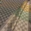 Gucci Pastel Rainbow GG Jacquard Shawl Scarf 558274 130x130cm Gray 2019