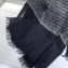 Chanel CC Logo Sequins Fringe Scarf 90x90cm Black/Gold 2019