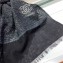 Chanel CC Logo Sequins Fringe Scarf 90x90cm Black/Silver 2019