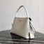 Prada Saffiano Leather Matinée Medium Handbag 1BA249 White 2019