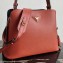 Prada Saffiano Leather Matinée Small Handbag 1BA251 Red 2019