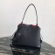 Prada Saffiano Leather Matinée Small Handbag 1BA251 Black 2019
