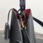 Prada Saffiano Leather Matinée Small Handbag 1BA251 Black 2019
