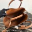 Prada Grained Leather Double Medium Tote Bag 1BG775/1BG008 Khaki