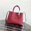 Prada Grained Leather Double Medium Tote Bag 1BG775/1BG008 Red