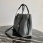 Prada Grained Leather Double Medium Tote Bag 1BG775/1BG008 Gray