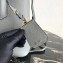 Prada Grained Leather Double Medium Tote Bag 1BG775/1BG008 Gray