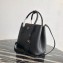 Prada Grained Leather Double Medium Tote Bag 1BG775/1BG008 Black/Khaki