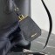 Prada Grained Leather Double Medium Tote Bag 1BG775/1BG008 Black/Khaki