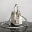 Prada Saffiano Leather Bucket Bag 1BZ032 White