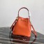 Prada Saffiano Leather Bucket Bag 1BZ032 Orange