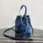 Prada Saffiano Leather Bucket Bag 1BZ032 Blue