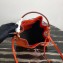 Prada Saffiano Leather Bucket Bag 1BZ032 Orange