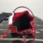 Prada Saffiano Leather Bucket Bag 1BZ032 Red