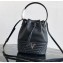 Prada Leather Bucket Bag 1BH038 Black