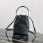 Prada Leather Bucket Bag 1BH038 Black