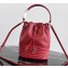 Prada Leather Bucket Bag 1BH038 Red