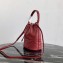 Prada Leather Bucket Bag 1BH038 Red