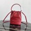 Prada Leather Bucket Bag 1BH038 Red