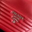 Prada Leather Bucket Bag 1BH038 Red