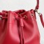 Prada Leather Bucket Bag 1BH038 Red
