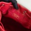 Prada Leather Bucket Bag 1BH038 Red