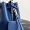 Prada Saffiano Leather Bucket Bag 1BZ032 Blue