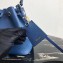 Prada Saffiano Leather Bucket Bag 1BZ032 Blue