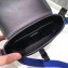 Prada Saffiano Leather Shoulder Bag 2VD019 Black/Blue 2019