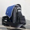 Prada Nylon and Saffiano Leather Shoulder Bag 2VD768 Blue/Black 2019