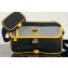 Prada Nylon and Saffiano Leather Shoulder Bag 2VH074 Gray/Yellow/Black 2019
